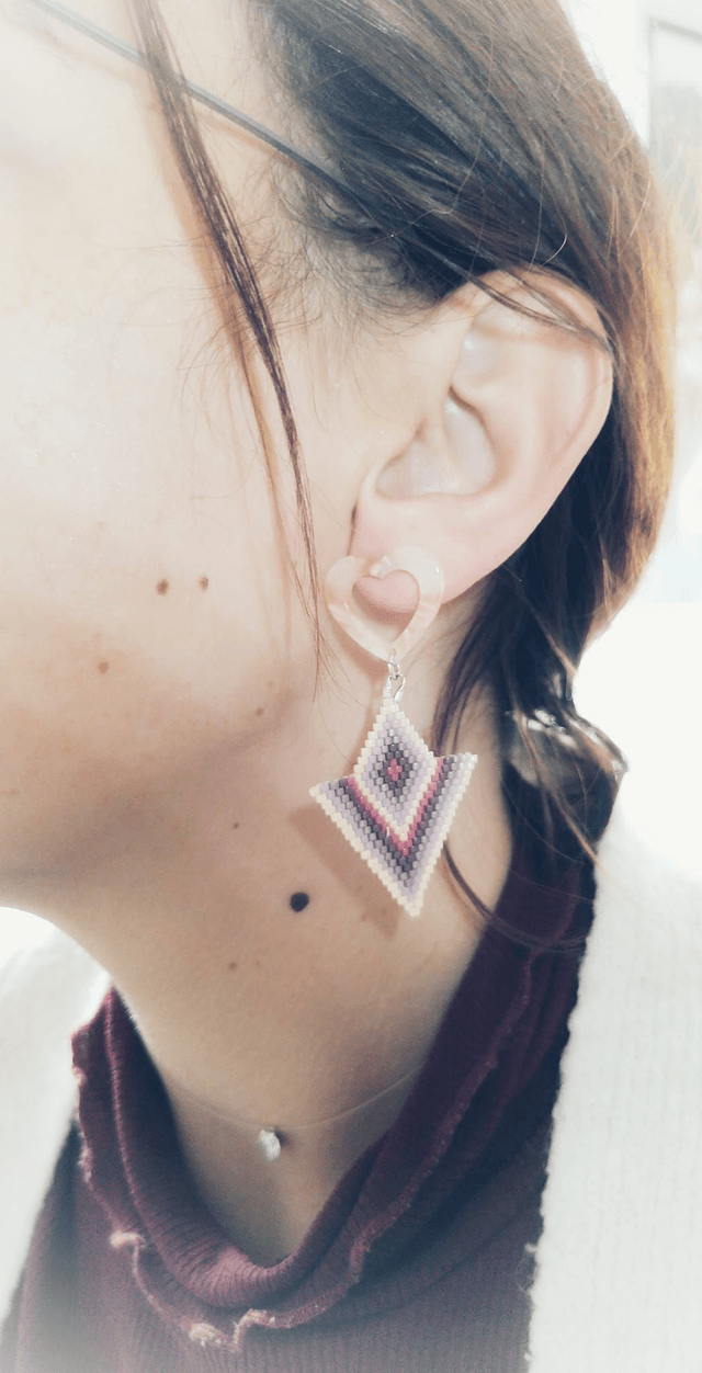 Boucle d'oreilles Pastel Romantique