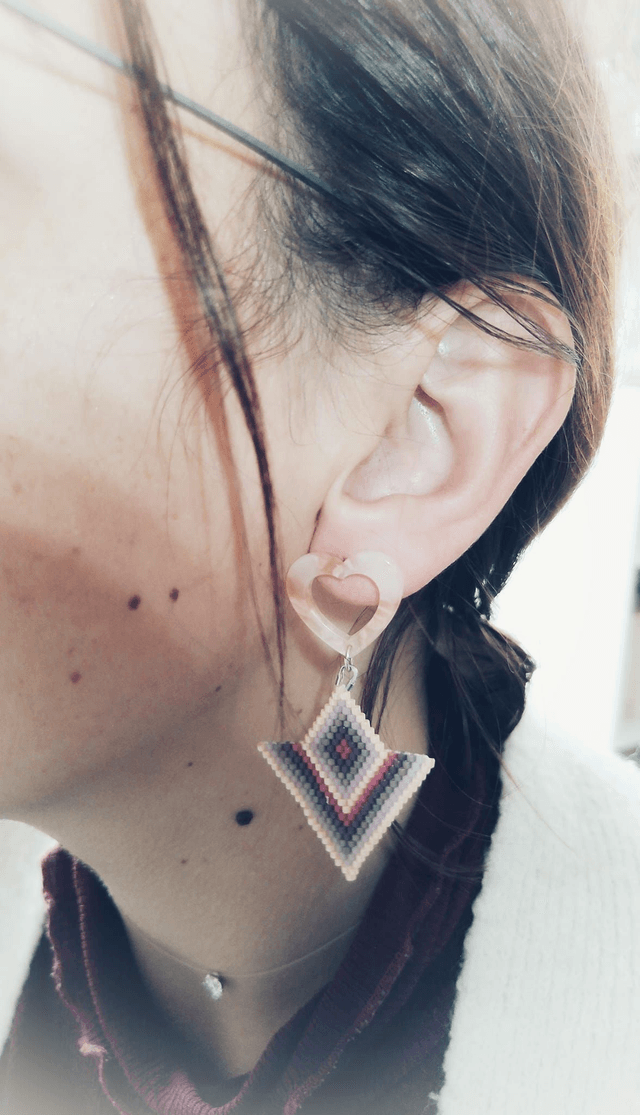 Boucle d'oreilles Pastel Romantique