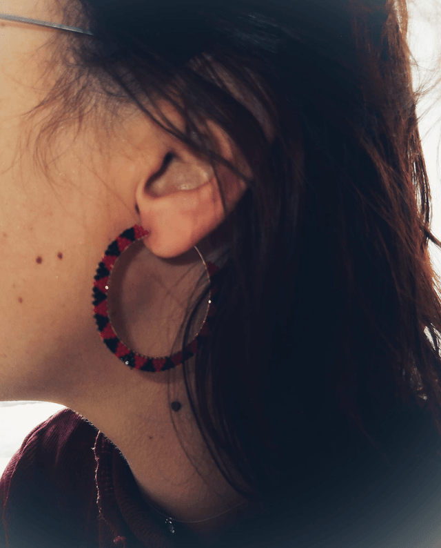 Boucle d'oreilles Baiser de Feu