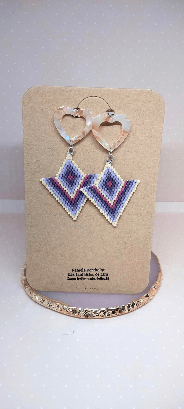Boucle d'oreilles Pastel Romantique