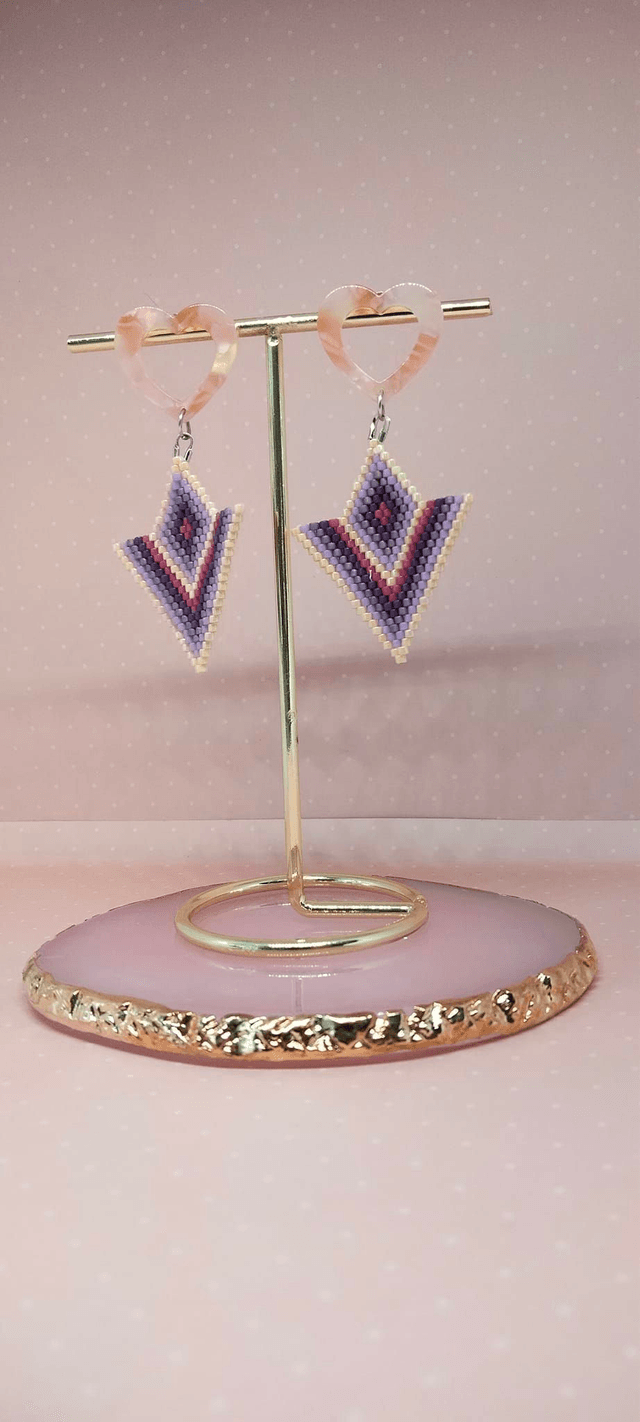 Boucle d'oreilles Pastel Romantique