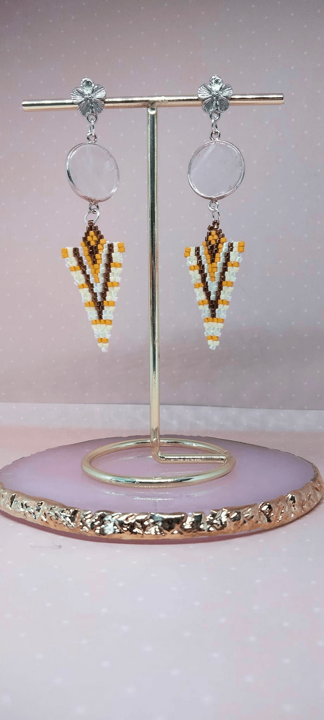 Boucle d'oreillles Eclat de Coton