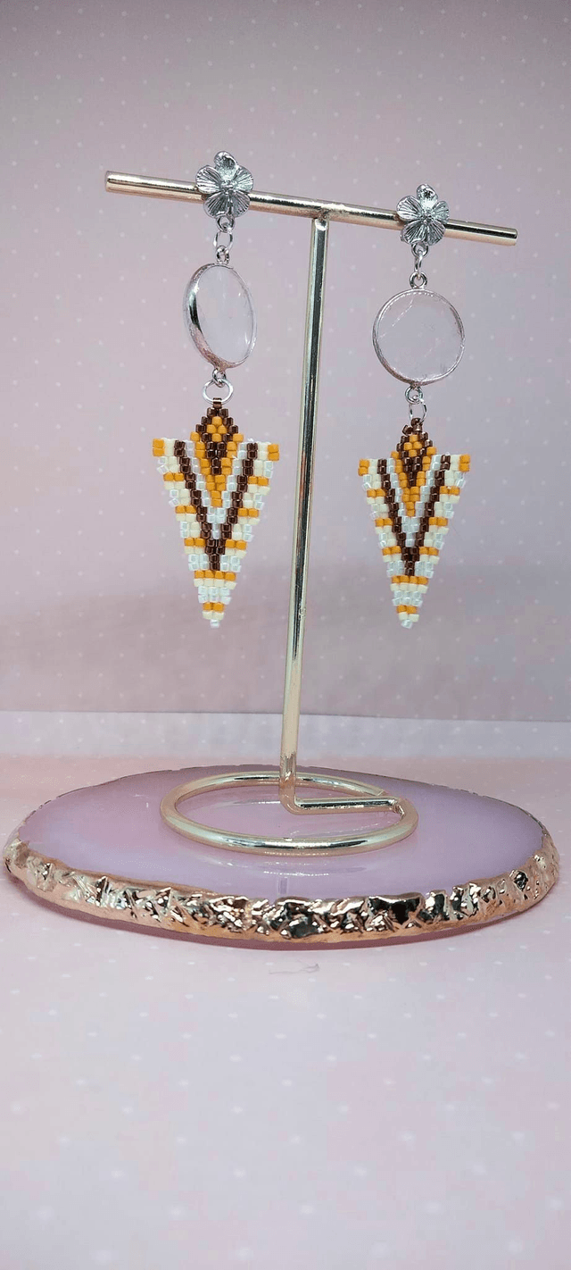 Boucle d'oreillles Eclat de Coton