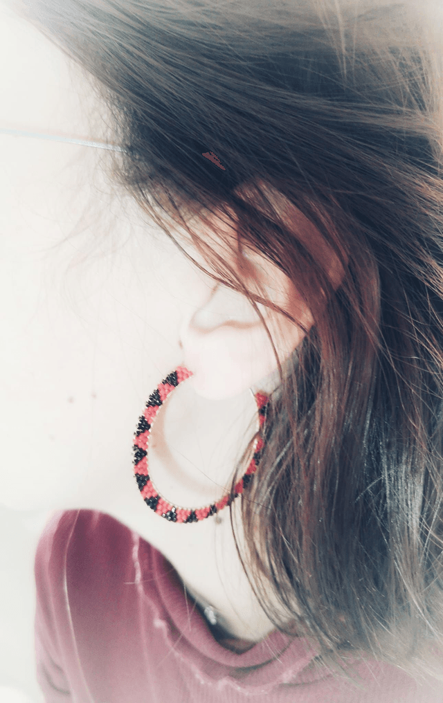 Boucle d'oreilles Baiser de Feu