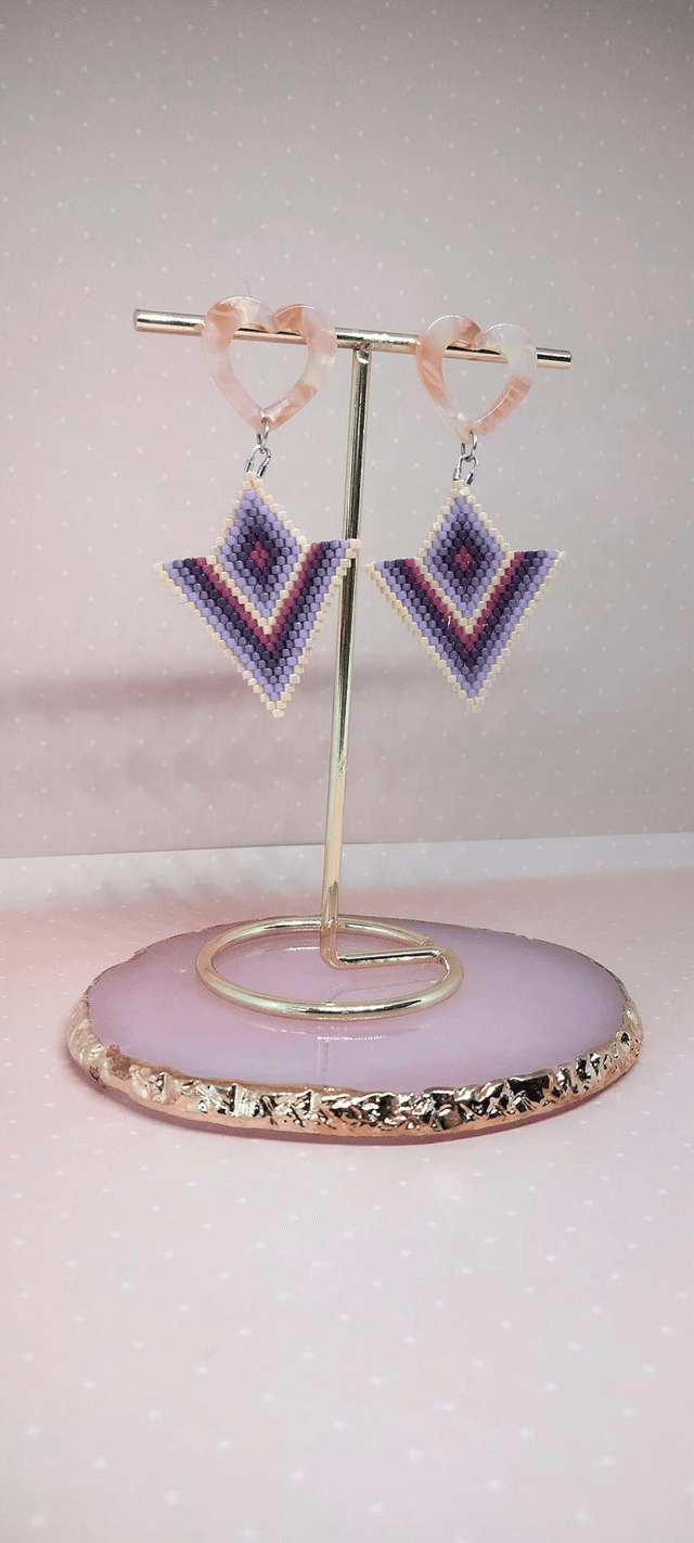 Boucle d&#039;oreilles Pastel Romantique