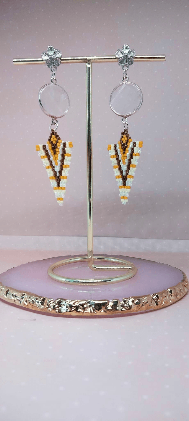 Boucle d&#039;oreillles Eclat de Coton